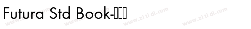 Futura Std Book字体转换